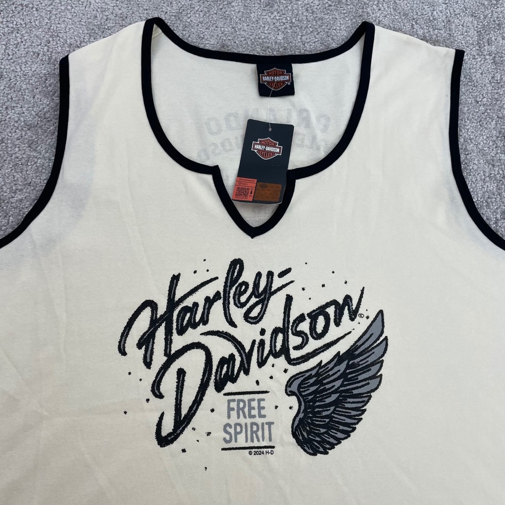 Harley Davidson Tank Top Womens 3X Wing Graphic Free Spirit Biker NWT